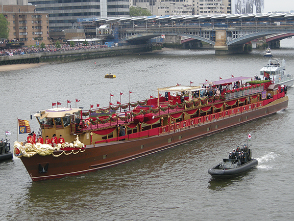The Queen’s Diamond Jubilee Royal Barge, prow sculpture