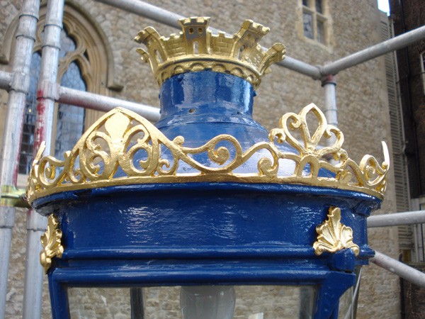 Tower of London gilded lanterns (Beauchamp Tower) by The Woodcarving Studio