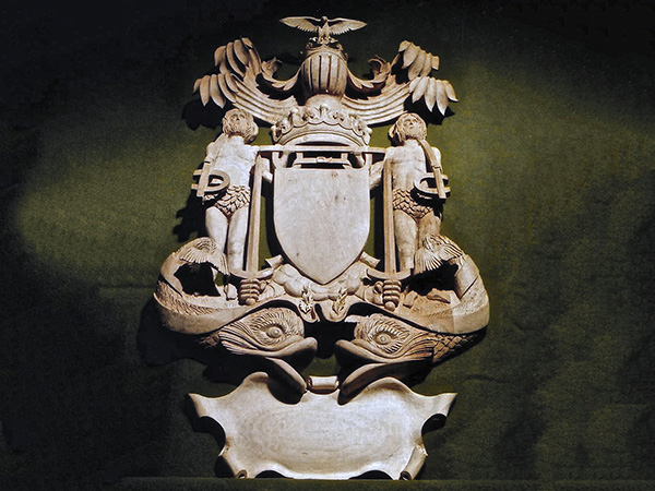 Commissioned for Fishmongers' Hall, London - Carved Coat of Arms in lime wood