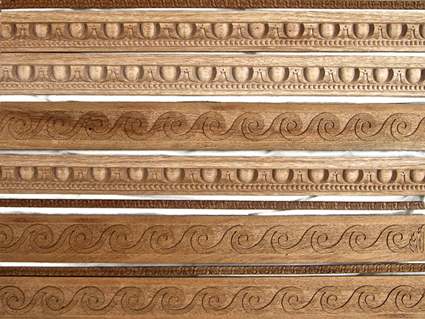 Custom Carved wooden mouldings